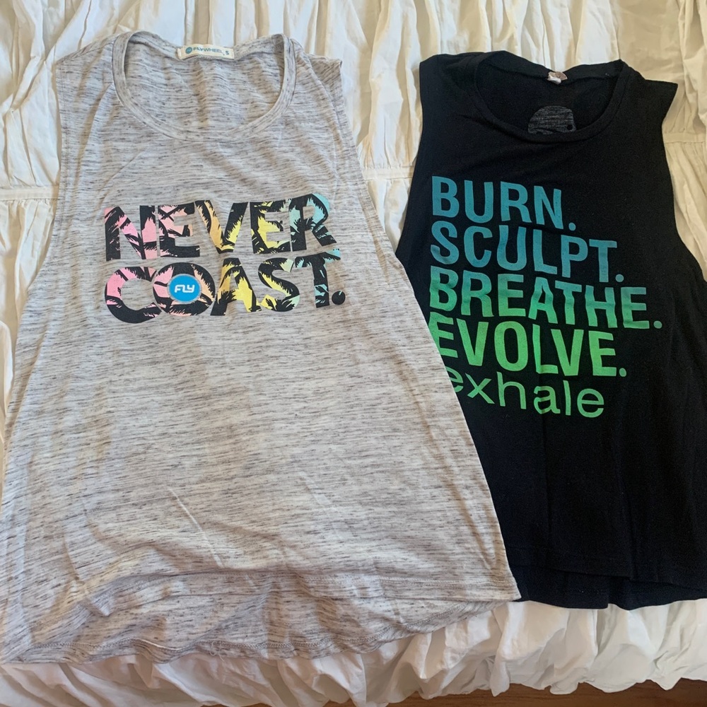 Workout tank bundle - Flywheel and Exhale Sz S